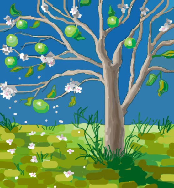 Flowering apple-tree