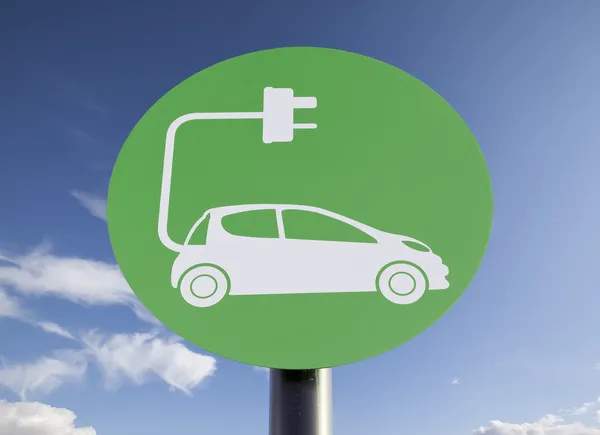 Sign for Electric Car Charging Point