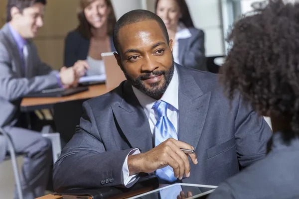 African American Businessman in Meeting