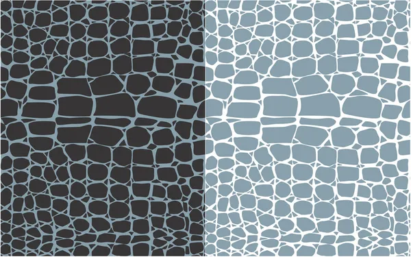 Set of reptile skin seamless patterns