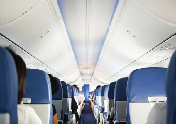 Passengers inside the cabin