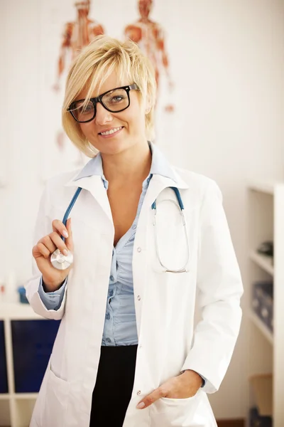 Doctor smiling in office