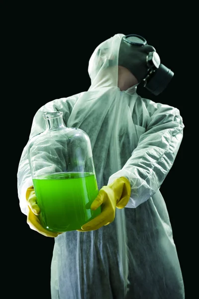 Carrying chemical waste