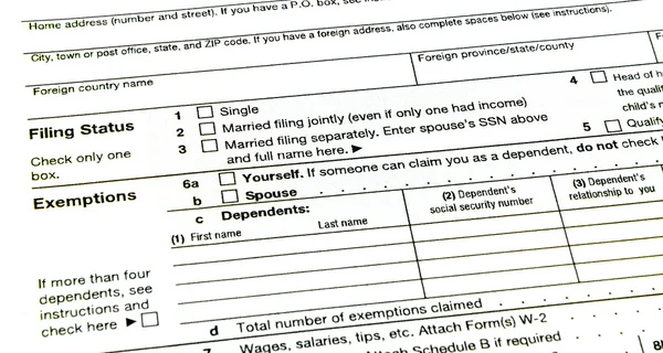 Tax forms filing status