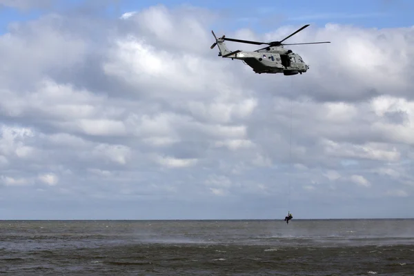Rescue demonstration at the sea
