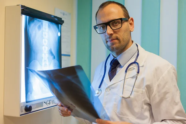 Doctor with x-ray picture