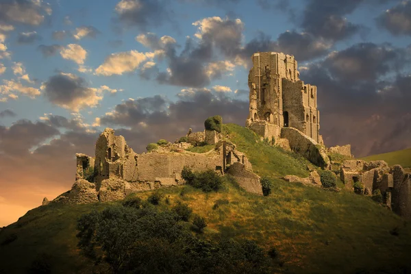 Magical medieval corfe castle