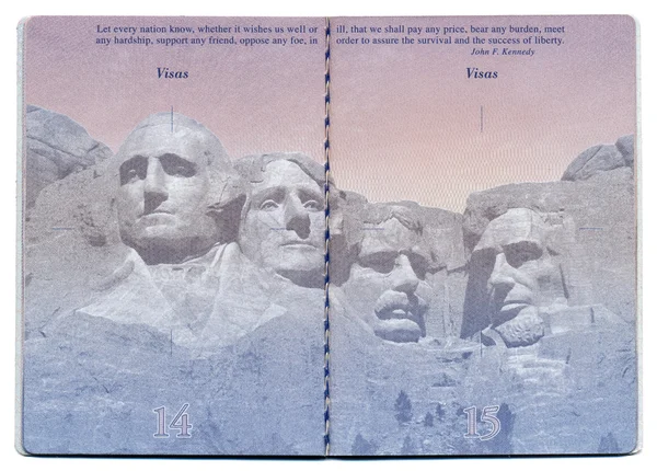 USA Passport Blank Page