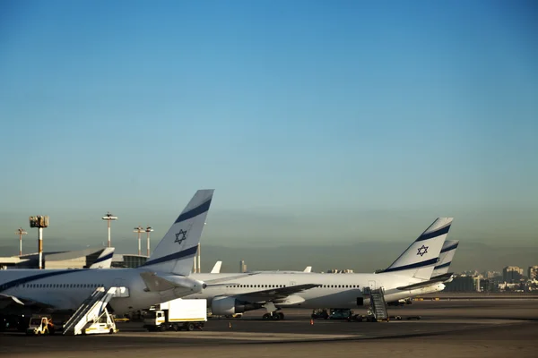 Parked Israeli Planes