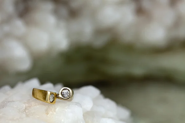 Ring on Raw Salt Cluster