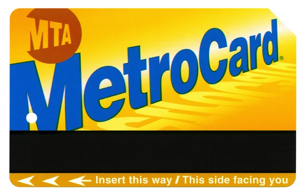 Isolated New-York MTA Metro Card