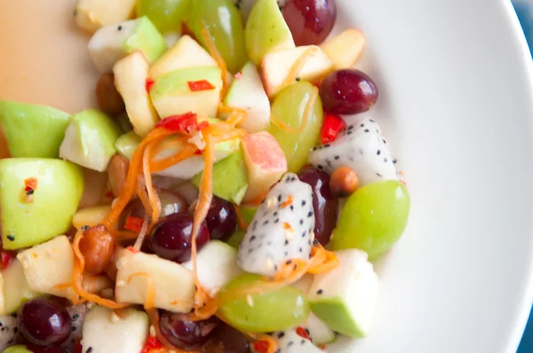 Spicy fruits salad in Thailand show Thai food concept