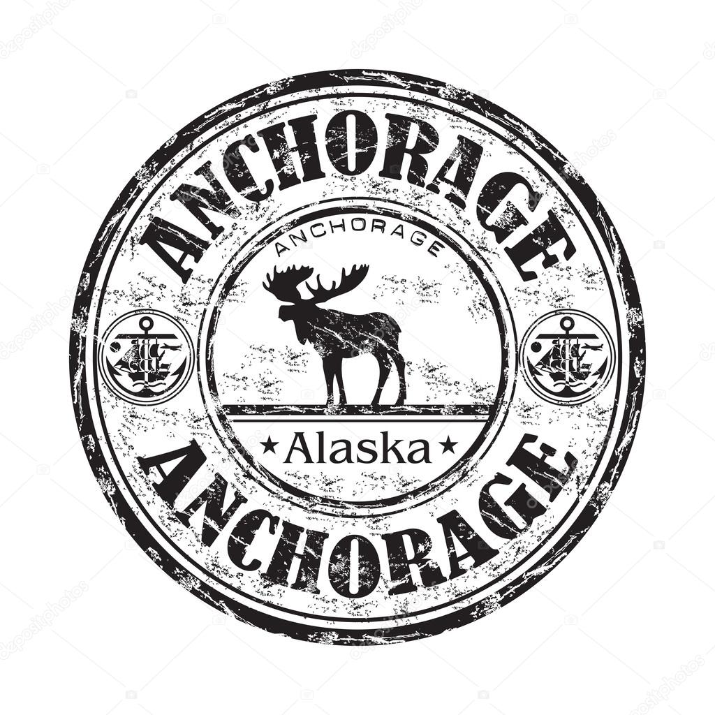 Anchorage Alaska grunge rubber stamp — Stock Vector © oxlock 24778453