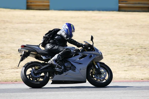 High speed Superbike on the circuit