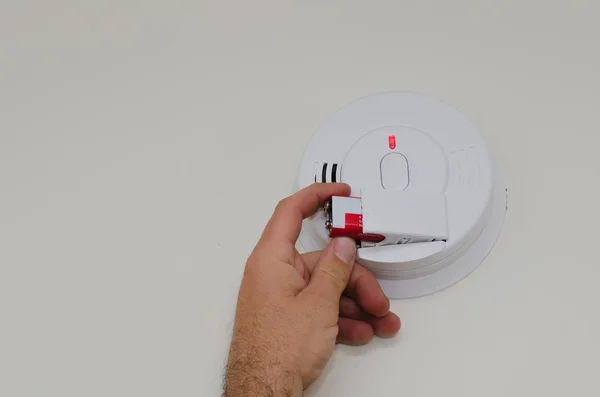 Smoke detector battery replacement