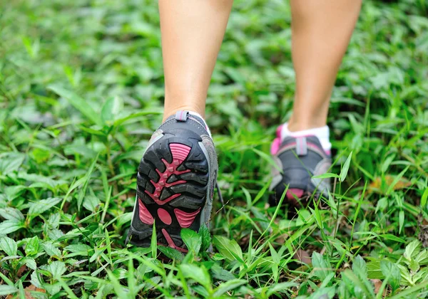 Feet on grass