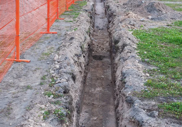 Construction trench