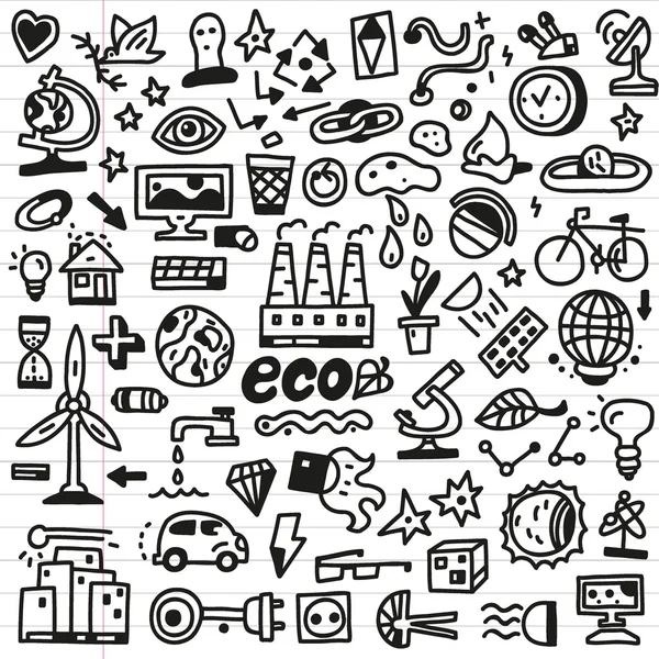 Ecology - doodles set