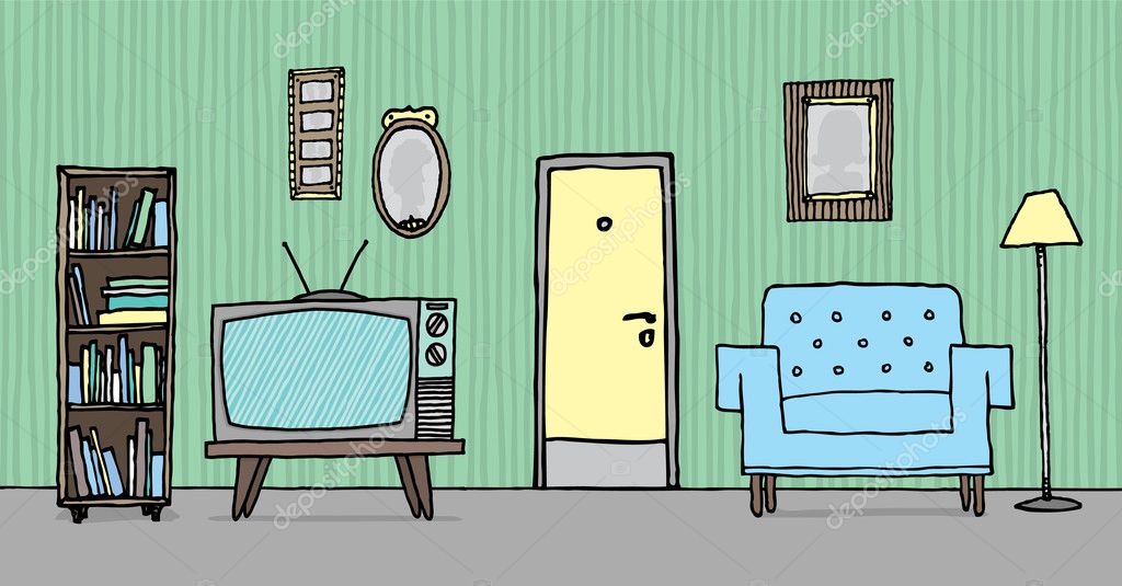 Cool vintage living comedor. fondo retro — archivo imágenes ... Fondos de comedor una foto