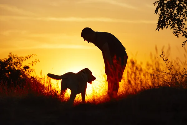 Man with dog