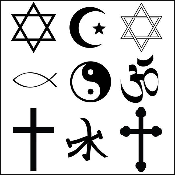 Various religious symbol