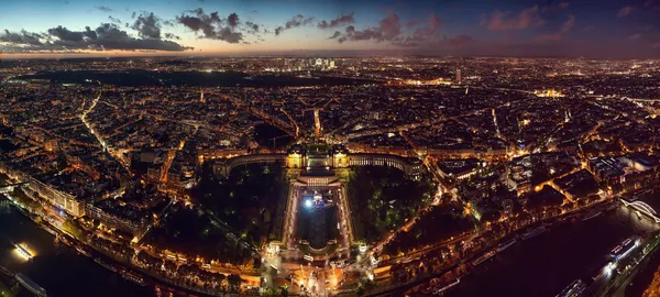 Panoramic view of Paris, France taken from the Eiffel Tower - in High Resolution