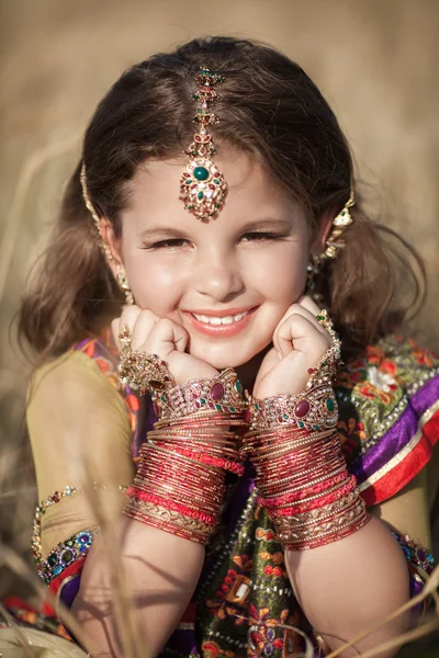 Indian girl in Indian jewelry