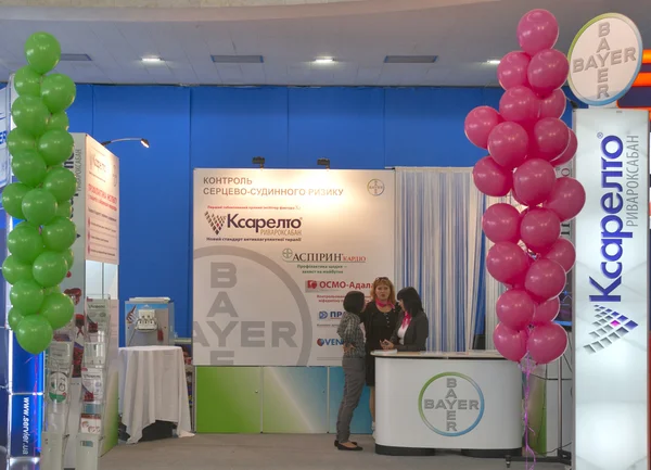 Bayer pharmaceutical company booth