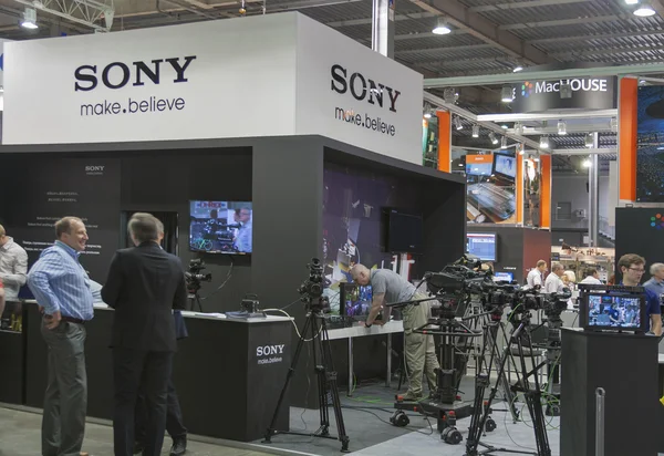 Sony TV equipment booth