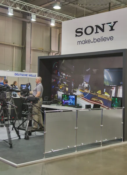 Sony TV equipment booth