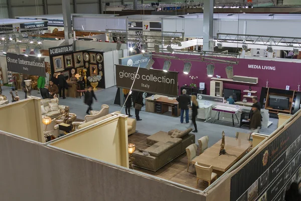 Furniture companies boothes at exhibition