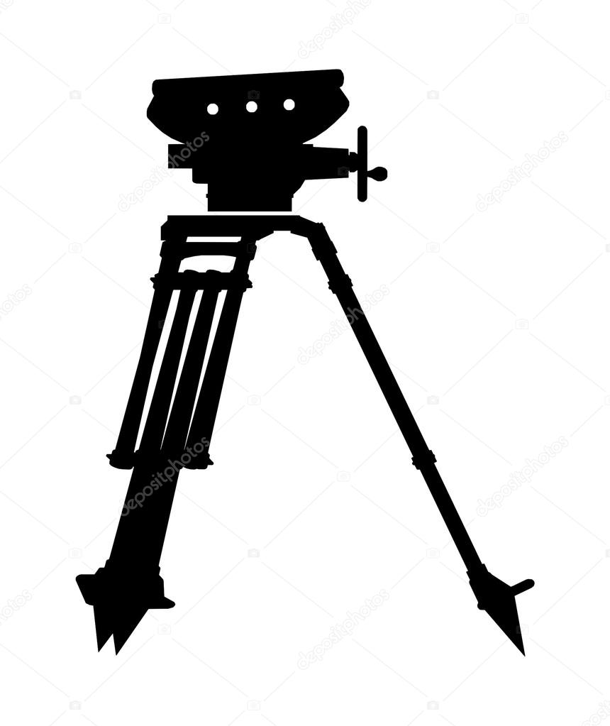 Tripod Camera Stand Vector — Stock Vector © NesaCera 24132729