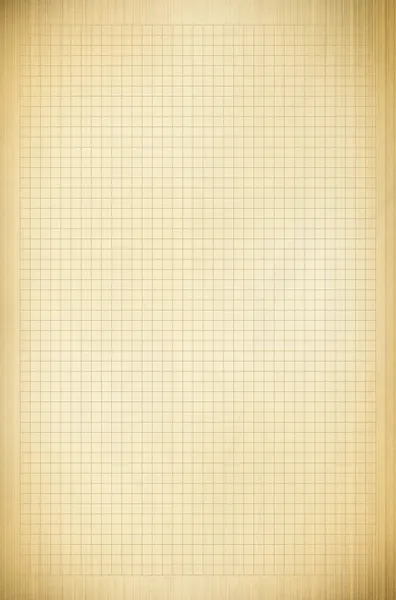 Blank millimeter old graph paper grid sheet background or textur