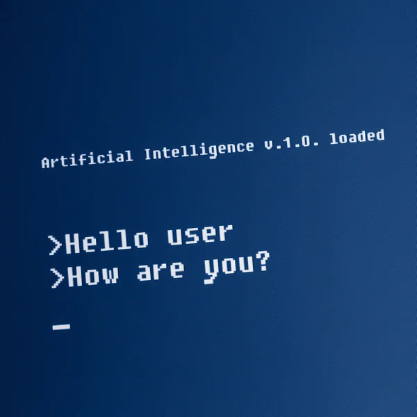 Artificial Intelligence computer message : \
