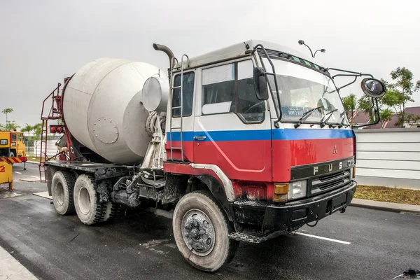 Mixed Truck At Work