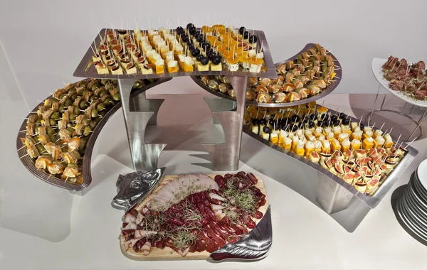 Catering platters of small bites