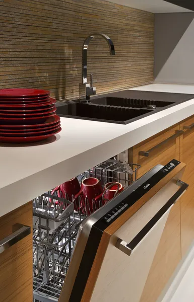 Modern kitchen with dishwasher