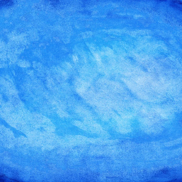 Blank watercolor blue texture backdrop.