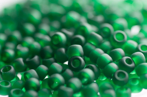 Green seed beads