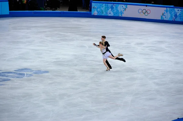 Pernelle Carron and Lloyd Jones at Sochi 2014 XXII Olympic Winter Games