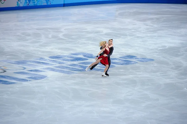 Isabella Tobias and Deividas Stagniūnas at Sochi 2014 XXII Olympic Winter Games