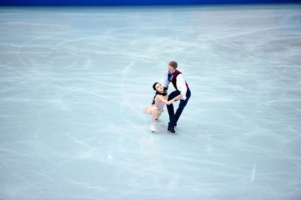 Evan Bates and Madison Chock  at Sochi 2014 XXII Olympic Winter Games