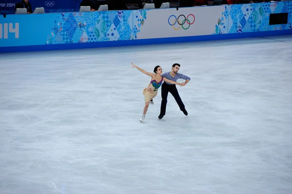 Sara Hurtado ans Adrian Diaz at Sochi 2014 XXII Olympic Winter Games