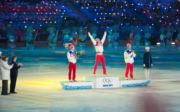 Award ceremony at the Closing ceremony of Sochi 2014