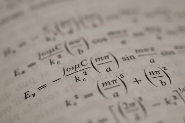 Mathematics formula on page