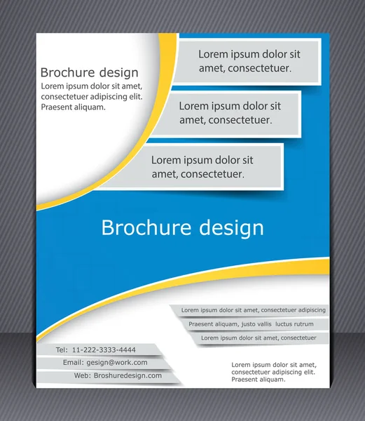 Business brochure. Layout template