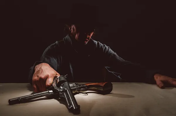 Wild west Gunslinger with guns