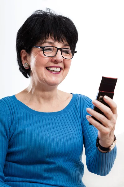 Modern woman using mobile phone