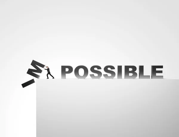 Make it possible. Motivational concept.