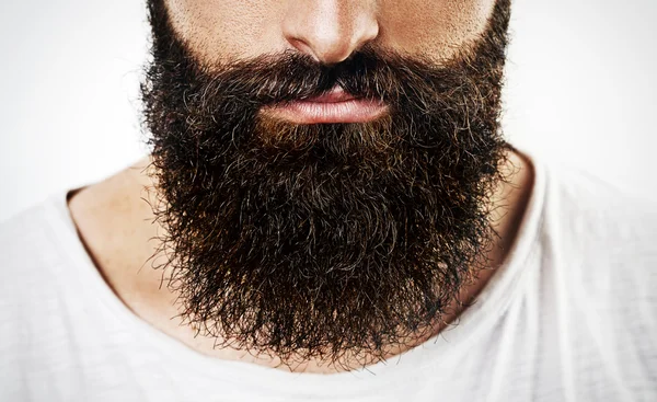 Long beard and mustache